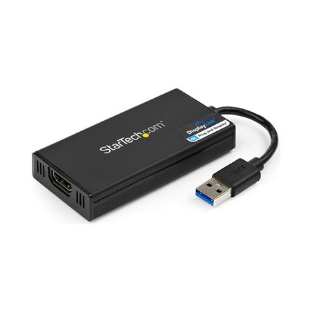 StarTech.com USB 3.0 to HDMI Adapter, 4K 30Hz Ultra HD, DisplayLink Certified, USB Type-A to HDMI Display Adapter Converter for
