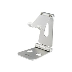 StarTech.com Phone and Tablet Stand, Foldable Universal Mobile Device Holder for Smartphones & Tablets Adjustable Multi-Angle