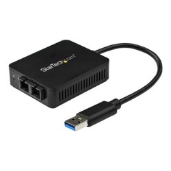 StarTech.com USB to Fiber Optic Converter - 1000Base-SX SC - MM - Windows / Mac / Linux - USB 3.0 Ethernet Adapter - Network