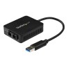 StarTech.com USB to Fiber Optic Converter - 1000Base-SX SC - MM - Windows / Mac / Linux - USB 3.0 Ethernet Adapter - Network