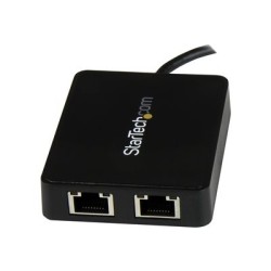 StarTech.com USB-C to Dual Gigabit Ethernet Adapter with USB 3.0 (Type-A) Port - USB Type-C Gigabit Network Adapter