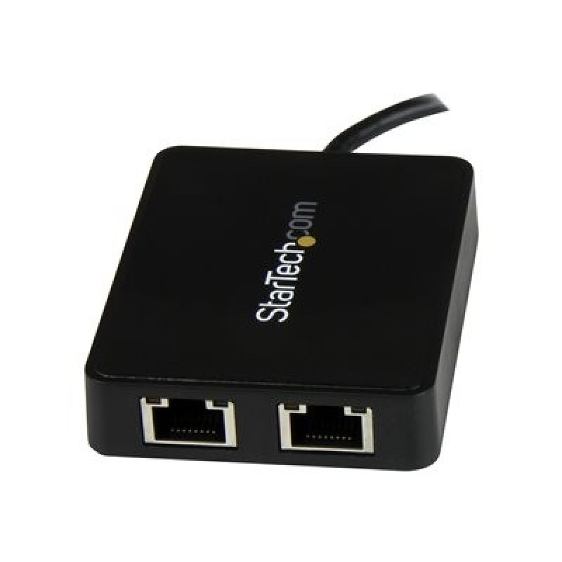 StarTech.com USB-C to Dual Gigabit Ethernet Adapter with USB 3.0 (Type-A) Port - USB Type-C Gigabit Network Adapter