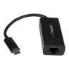 StarTech.com USB C to Gigabit Ethernet Adapter - Black - USB 3.1 to RJ45 LAN Network Adapter - USB Type C to Ethernet