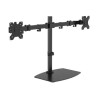 Vision VFM-DSDB - Stojan - pro 2 LCD displeje - ocel - černá - velikost obrazovky: 13"-32" - na stůl