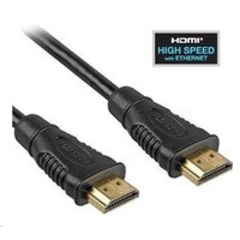 PREMIUMCORD Kabel HDMI - HDMI 0,5m (v1.4, 3D, zlacené kontakty, stíněný)