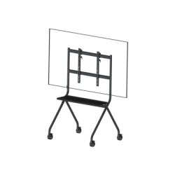 Vision VFM-F12 - Vozík - pro Displej LCD - stojanový styl - ocel - matná cern - velikost obrazovky: 55"-100"