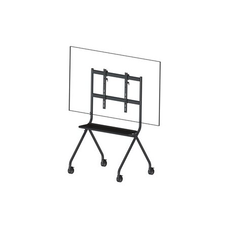 Vision VFM-F12 - Vozík - pro Displej LCD - stojanový styl - ocel - matná cern - velikost obrazovky: 55"-100"