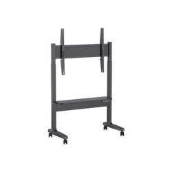 Vision X-Series VFM-F15M - Vozík - motorizovaný - pro plochý panel - 60 kg - ocel, plast, drevotrísková deska - pískovaný cerný