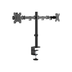 Vision VFM-DPD Monitor Desk Post - Montážní sada - pro 2 LCD displeje - ocel - černá - velikost obrazovky: 13"-27"