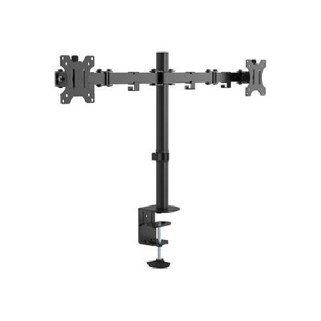 Vision VFM-DPD Monitor Desk Post - Montážní sada - pro 2 LCD displeje - ocel - černá - velikost obrazovky: 13"-27"