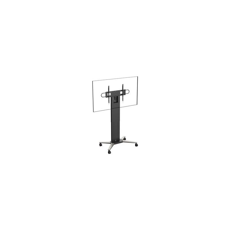 Vision - Vozík - motorizovaný - pro plochý panel - vozík - ocel - matná čerň - velikost obrazovky: 47"-90" - pro Microsoft