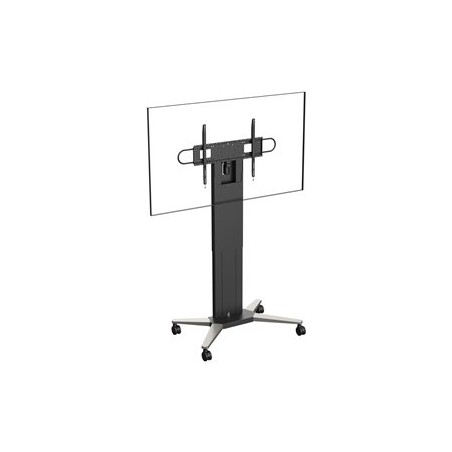 Vision - Vozík - motorizovaný - pro plochý panel - vozík - ocel - matná čerň - velikost obrazovky: 47"-90" - pro Microsoft