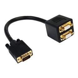 StarTech.com 1 ft. VGA to VGA Splitter Cable - M/F Dual Monitor Video Cable Splitter (VGASPL1VV) - Rozdělovač VGA - HD-15 (VGA)