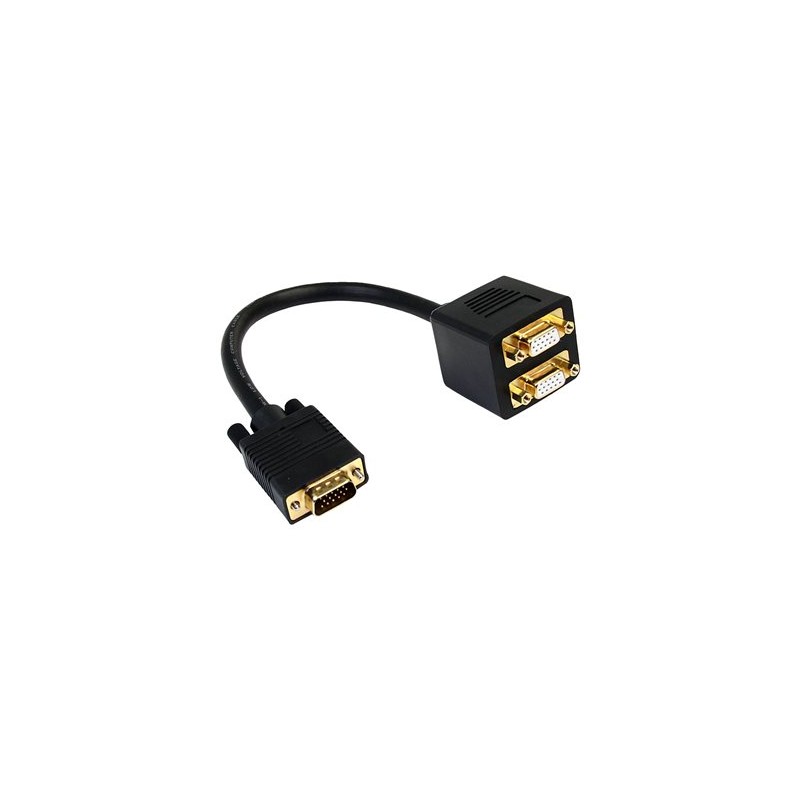 StarTech.com 1 ft. VGA to VGA Splitter Cable - M/F Dual Monitor Video Cable Splitter (VGASPL1VV) - Rozdělovač VGA - HD-15 (VGA)