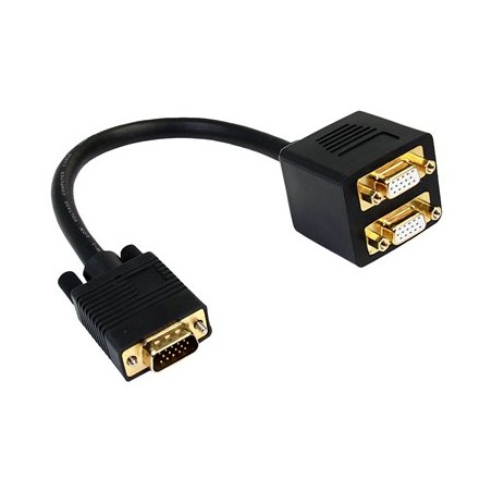 StarTech.com 1 ft. VGA to VGA Splitter Cable - M/F Dual Monitor Video Cable Splitter (VGASPL1VV) - Rozdělovač VGA - HD-15 (VGA)