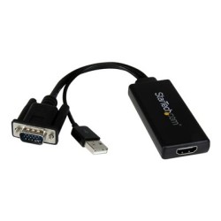 StarTech.com VGA to HDMI Adapter with USB Audio & Power - Portable VGA to HDMI Converter - 1080p - Kabel adaptéru - HD-15