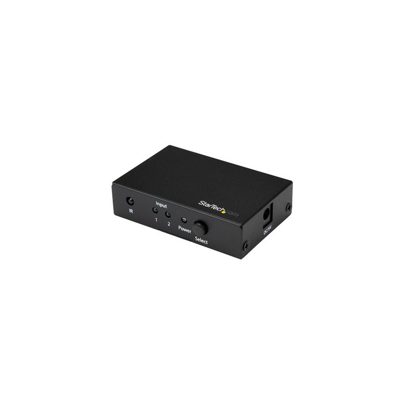 StarTech.com 2 Port HDMI Switch - 4K 60Hz - Supports HDCP - IR - HDMI Selector - HDMI Multiport Video Switcher - HDMI Switcher