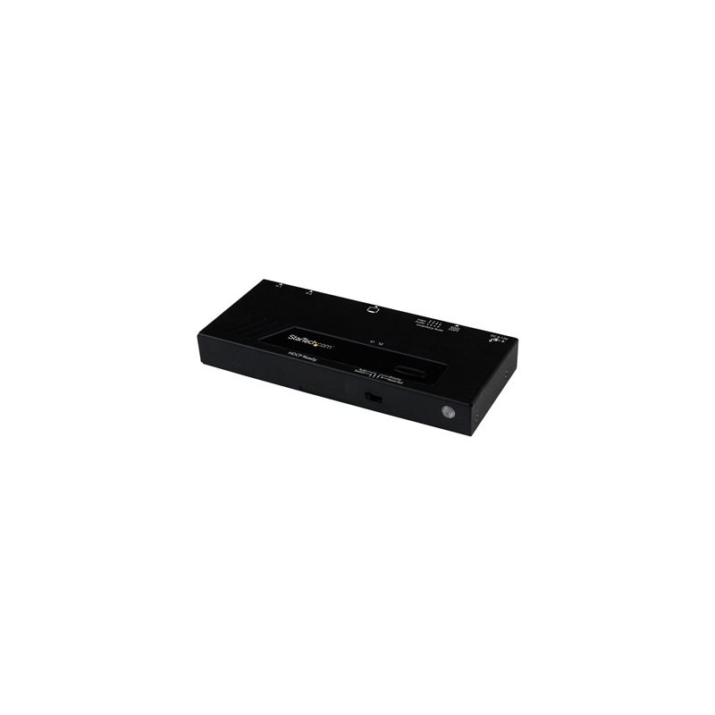 StarTech.com 2 Port HDMI Switch w/ Automatic and Priority Switching - 2 In 1 Out HDMI Selector with Automatic Priority