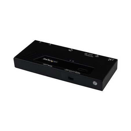 StarTech.com 2 Port HDMI Switch w/ Automatic and Priority Switching - 2 In 1 Out HDMI Selector with Automatic Priority
