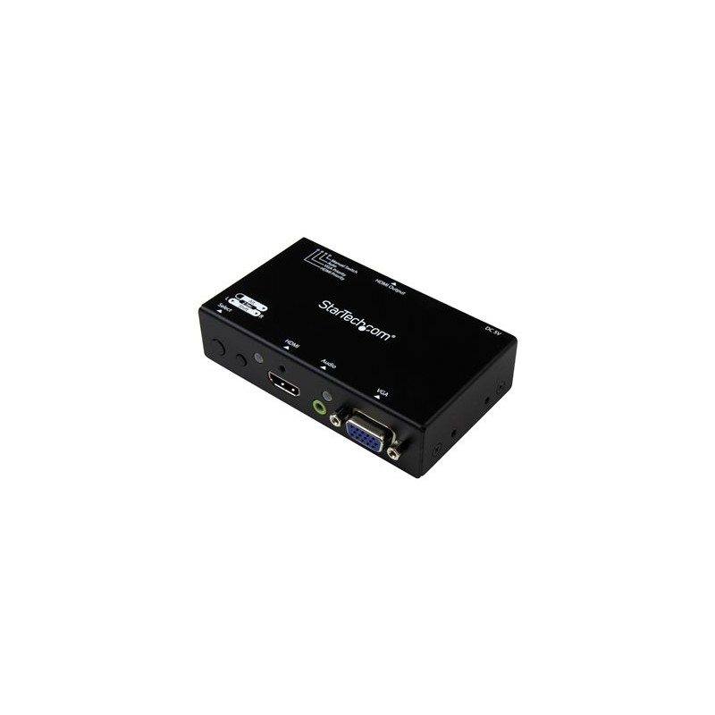 StarTech.com 2x1 VGA + HDMI to HDMI Switch / Selector Box - 1080p Multi Video Input Automatic Switcher - 2 Computers In 1