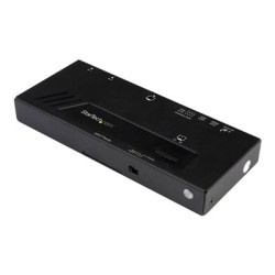 StarTech.com 2-Port HDMI Automatic Video Switch - 4K 2x1 HDMI Switch with Fast Switching, Auto-Sensing and Serial Control