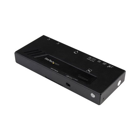 StarTech.com 2-Port HDMI Automatic Video Switch - 4K 2x1 HDMI Switch with Fast Switching, Auto-Sensing and Serial Control