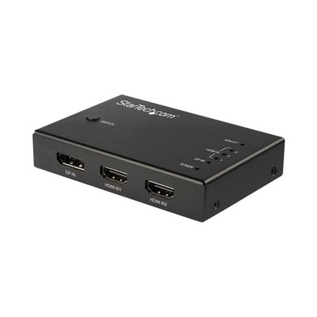 StarTech.com 4 Port HDMI Video Switch - 3x HDMI & 1x DisplayPort - 4K 60Hz - Spínač video/audio - 3 x HDMI + 1 x DisplayPort