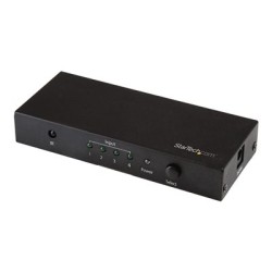StarTech.com HDMI 2.0 Switch - 4 Port - 4K 60Hz - HDMI Automatic Video Switch Box - Multi Port Hub w/ 1 In 4 Out Functionality