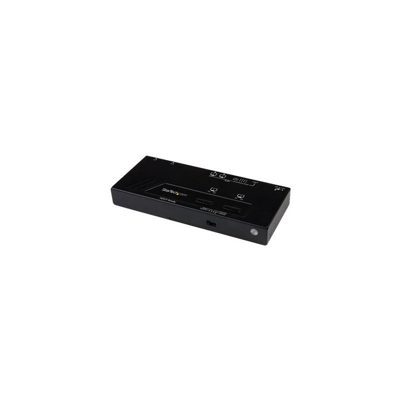 StarTech.com 2x2 HDMI Matrix Switch with Remote - 1080p Automatic & Priority Switcher - Video Wall Auto Selector Splitter Box