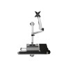 StarTech.com Wall Mount Workstation, Articulating Standing Desk w/ Ergonomic Height Adjustable Monitor Arm & Padded Keyboard