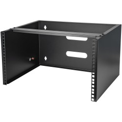 StarTech.com Wall Mount Patch Panel Bracket - 6U - 14in Deep (WALLMOUNT6) - Skříň - montáž na stěnu - černá - 6U - 19"