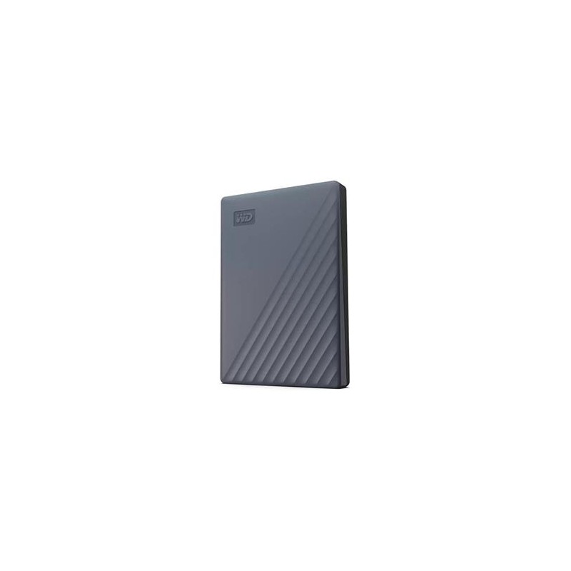 WD My Passport WDBRMD0050BGY-WESN - Pevný disk - šifrovaný - 5 TB - externí (přenosný) - USB 3.2 Gen 1 - AES 256 bitů