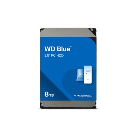 WD Blue WD80EAAZ - Pevný disk - 8 TB - interní - 3.5" - SATA 6Gb/s - 5640 ot/min. - vyrovnávací paměť: 256 MB