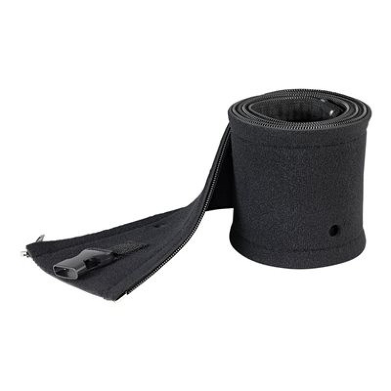 StarTech.com 40" (1m) Neoprene Cable Management Sleeve with Zipper & Buckle, 1.2" (3cm) Diameter, Computer/PC Power/Network/AV