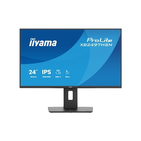 iiyama ProLite XB2497HSN-B1, 24 FHD+USB-C Dock+LAN