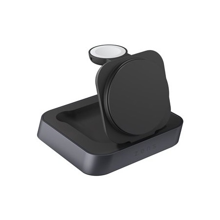 ZENS Nightstand Charger Pro 2 - Stojan pro bezdrátové napájení + AC napájecí adaptér - 20 Watt - Apple Fast Charge (bezdrátové