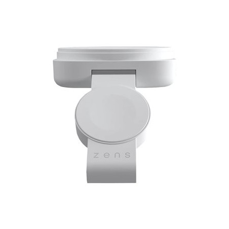 ZENS 2-in-1 - Bezdrátová nabíjecí podložka - 2-v-1 MagSafe + Watch - 20 Watt - na kabelu: USB-C - bílá - pro Apple AirPods with