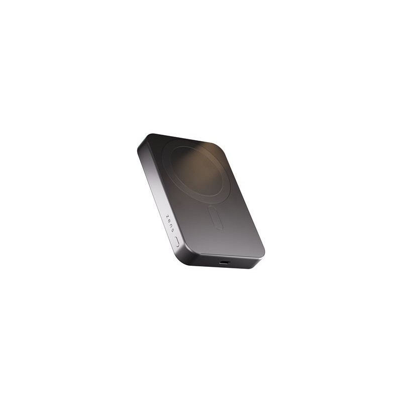ZENS Pro 1 - Bezdrátová power banka - slim - 10000 mAh - 15 Watt - na kabelu: USB-C - cerná
