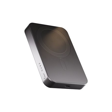 ZENS Pro 1 - Bezdrátová power banka - slim - 10000 mAh - 15 Watt - na kabelu: USB-C - cerná