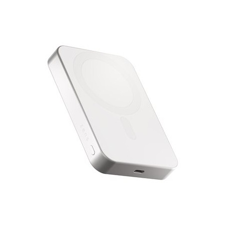 ZENS Pro 1 - Bezdrátová power banka - slim - 10000 mAh - 15 Watt - na kabelu: USB-C - bílá