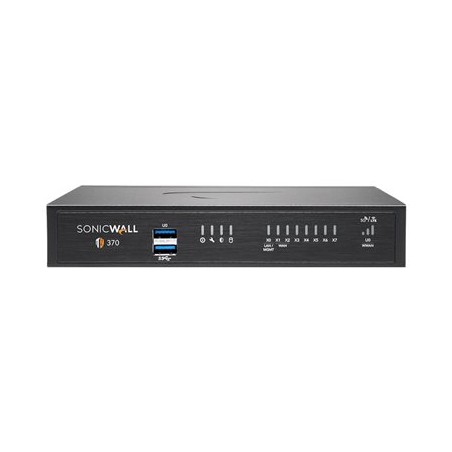 SonicWall TZ370 - Advanced Edition - bezpečnostní zařízení - s roční služba TotalSecure - 1GbE - desktop