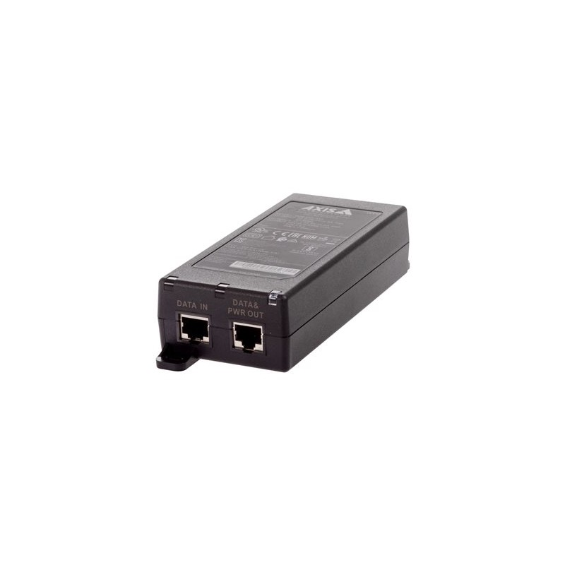 AXIS Midspan - Dávkovač energie - AC 24 / DC 10-28 V - 30 Watt - výstupní konektory: 1 - černá - pro AXIS A1610-B, C1410