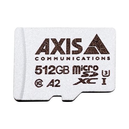 AXIS Surveillance - Paměťová karta flash (adaptér microSDXC na SD zahrnuto) - 512 GB - A2 / UHS-I U3 / Class10 - microSDXC