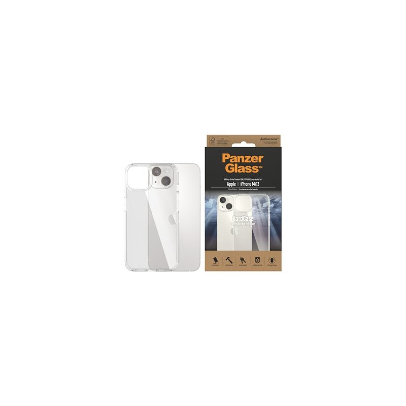 PanzerGlass HardCase - Clear Edition - zadní kryt pro mobilní telefon - antibakteriální - polykarbonát, 100% recyklovaný
