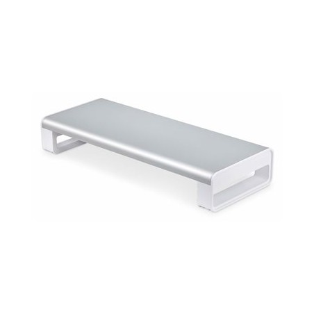 StarTech.com Ergonomic Monitor Riser Stand, 33lb Max, Fixed height 3.5in - Stojánek na monitor - desktop - bílá a stříbrná