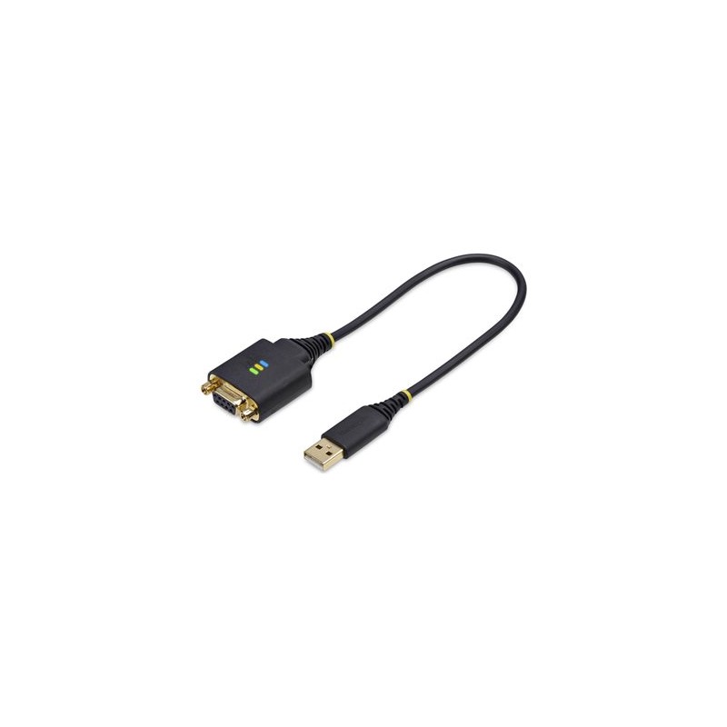 StarTech.com 1ft/30cm USB to Null Modem Serial Adapter Cable, FTDI, RS232 - USB / sériový kabel - USB (M) do DB-9 (F)