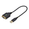 StarTech.com 1ft/30cm USB to Null Modem Serial Adapter Cable, FTDI, RS232 - USB / sériový kabel - USB (M) do DB-9 (F)