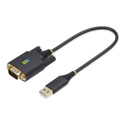 StarTech.com 1ft (30cm) USB to Serial Adapter Cable, COM Retention, RS232 - USB / sériový kabel - USB (M) do DB-9 (M)