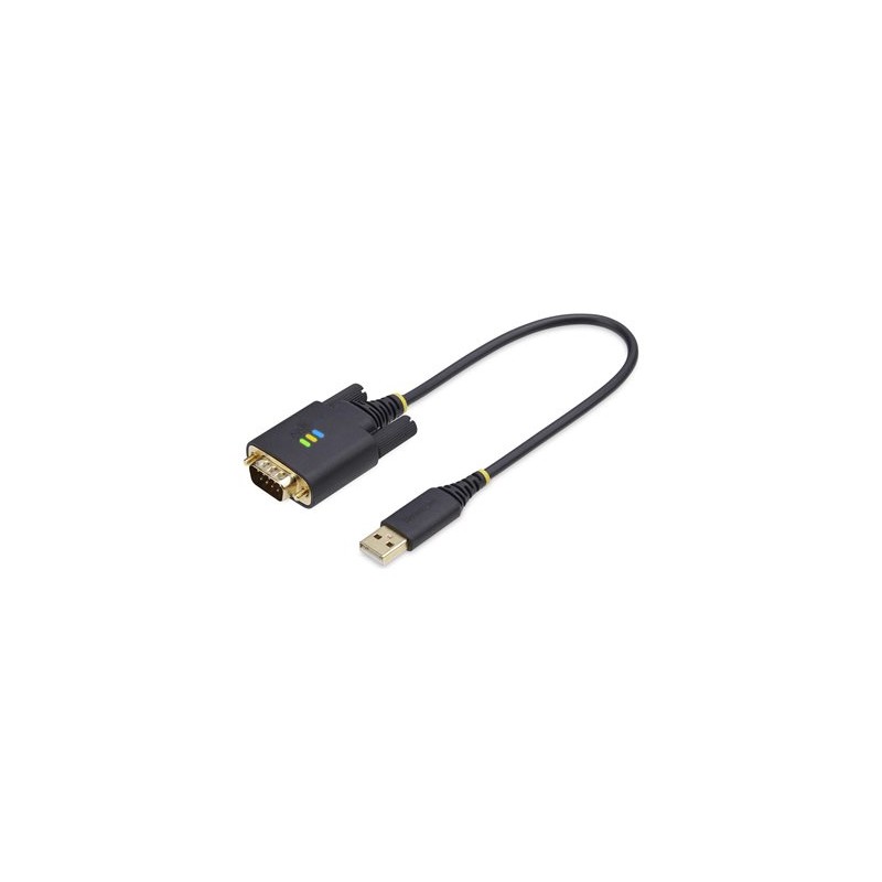 StarTech.com 1ft (30cm) USB to Serial Adapter Cable, COM Retention, RS232 - USB / sériový kabel - USB (M) do DB-9 (M)