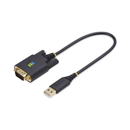 StarTech.com 1ft (30cm) USB to Serial Adapter Cable, COM Retention, RS232 - USB / sériový kabel - USB (M) do DB-9 (M)